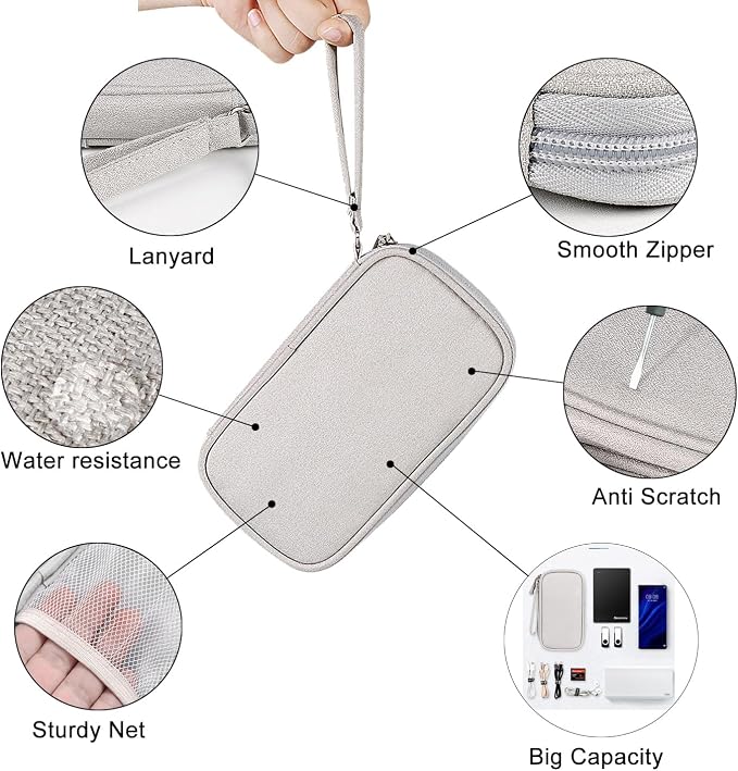 Organizer Bag Case Electronic Devices Travel Pouch Cable USB Charger Accessories Cellphone SD Power Bank Earphone - Image 3
