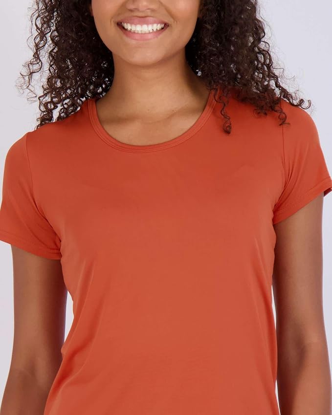 5 Pack Women's Dry Fit Short Sleeve Athletic Gym Workout Running Tops | Available in Plus Size, Exercise, Sports, Fitness, Quick Dry, Cooling, Moisture Wicking, Loose Basic Tees, Yoga, Pilates - Image 7