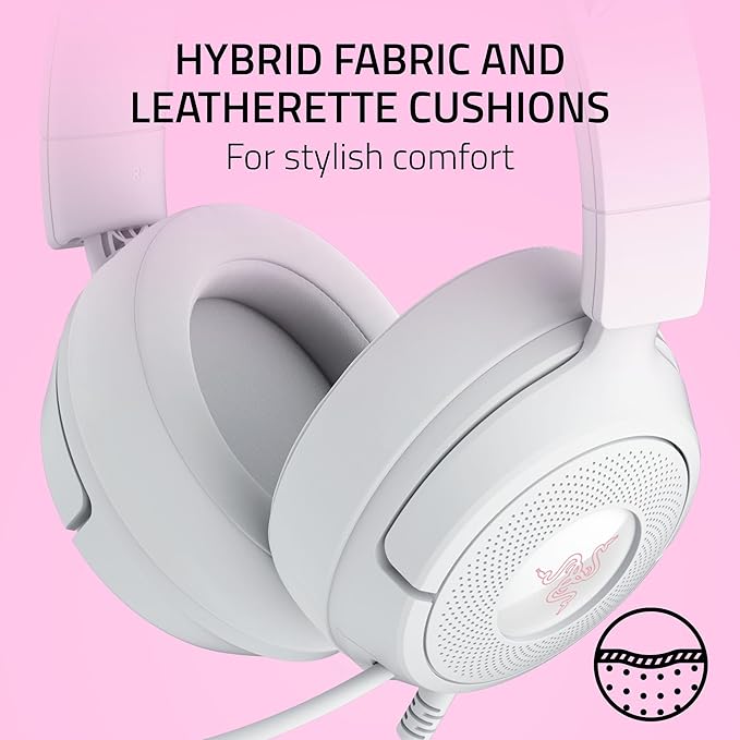 Razer Kraken Kitty V3 X Wired Gaming Headset, Kitty Ears, White | HyperClear Cardioid Mic, 40 mm Drivers, 7.1 Surround Sound, Comfy Ear Cushions, Cross-Platform via 3.5mm PC, PS5, Xbox - Image 7