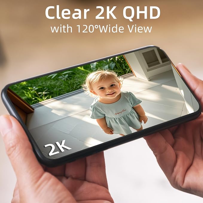 Rraycom 2Pack 5G/2.4G WiFi Security Cameras Wireless Outdoor, 2K Battery Powered Cameras for Home Security with AI Motion Detection, Color Night Vision, Siren, 2-Way-Audio, Works/Alexa,Waterproof - Image 5
