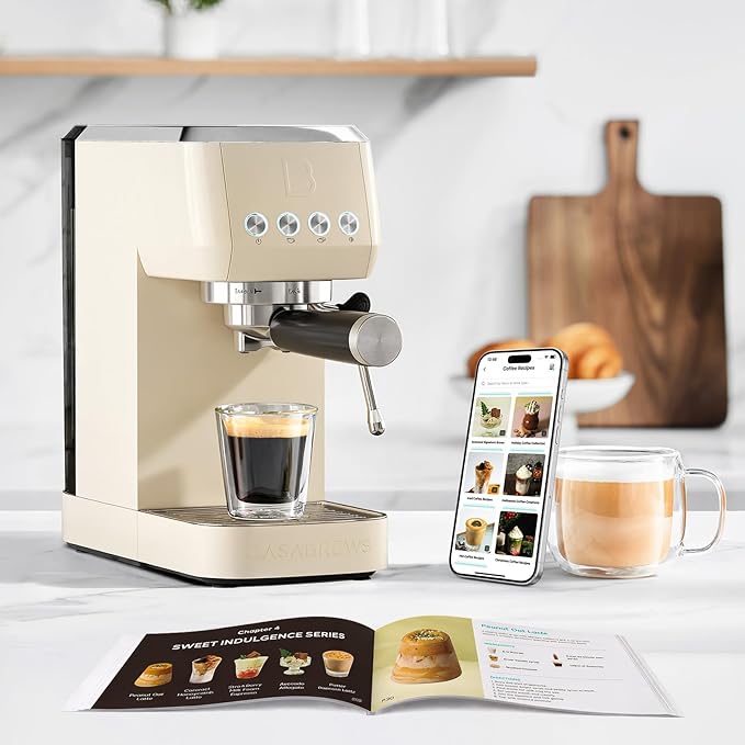 CASABREWS 3700 Essential Espresso Machine, Stainless Steel Espresso Maker | 20-Bar Italian Pump, Powerful Steam Wand, 43.9oz Removable Water Tank, Compact Espresso Maker for Home, Cappuccino & Latte - Image 8