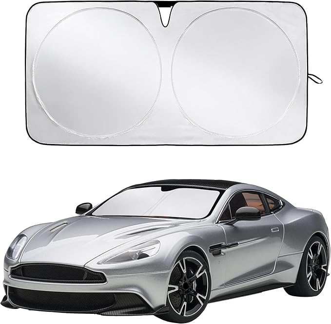 Econour Windshield Sunshade for Aston Martin Vanquish, Vanquish S 2014-2016, 2017, 2018 Sun Visor for Front Window Sun Shade Cover, UV Blocker & Protector, Car Accessories by EcoNour