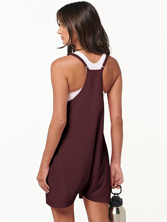 ANRABESS Womens Rompers Summer Casual Loose Sleeveless Overalls Spaghetti Strap Shorts Jumpsuit 2026 Beach Vacation Clothes - Image 6