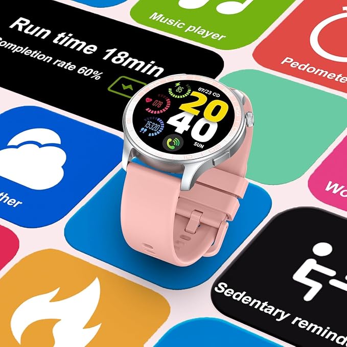Soudorv Smart Watch (Answer/Make Call), 1.43" HD AMOLED Smartwatch for Men Women, Step Counter with Heart Rate/Sleep Monitor, 110+ Sports Mode,IP68 Waterproof Fitness Activity Tracker for Android iOS - Image 7