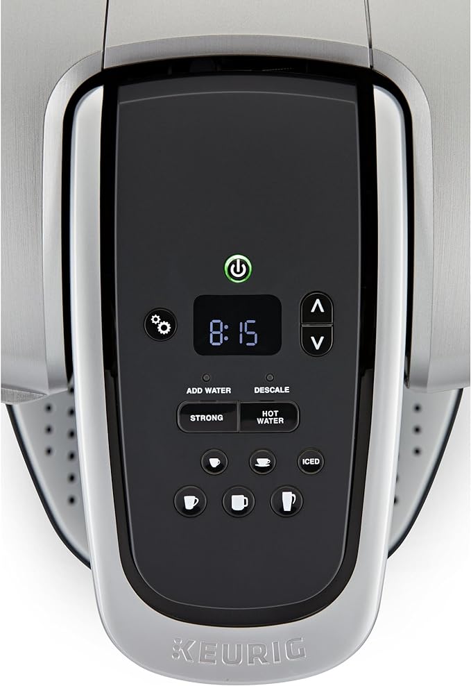 Keurig K-Elite Single Serve K-Cup Pod Coffee Maker, with Strength and Temperature Control, Iced Coffee Capability, 8 to 12oz Brew Size, Programmable, Brushed Silver - Image 2