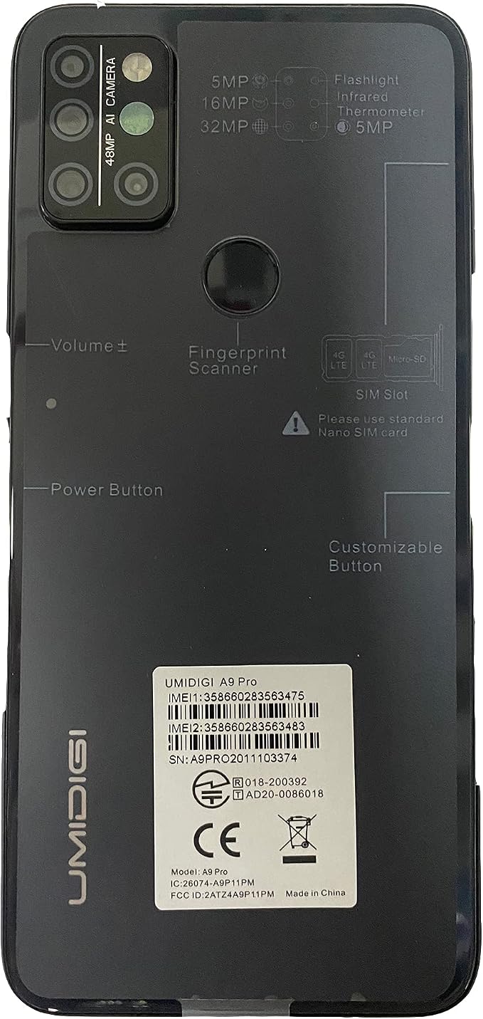 UMIDIGI A9 Pro Unlocked Cell Phones(4+64GB) 6.3" FHD+ Full Screen, 4150mAh High Capacity Battery Smartphone with AI Matrix Quad Camera, Dual SIM Phone - Image 6