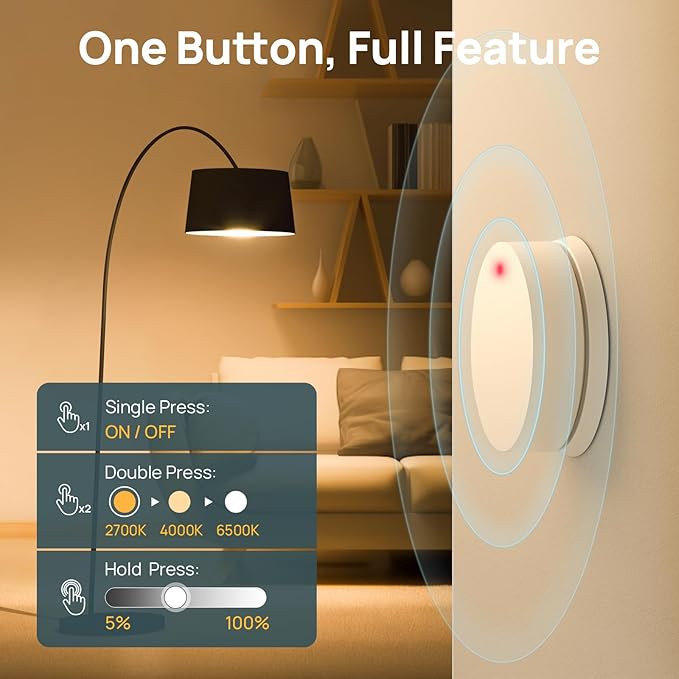 Linkind Matter Smart Light Bulb, WiFi Smart Bulbs with Remote, Smart Bulb Work with Apple Home, Alexa, Google Home, SmartThings, RGBTW Color Changing Bulbs Music Sync, 2.4Ghz A19 E26 60W 800LM 4 Pack - Image 2