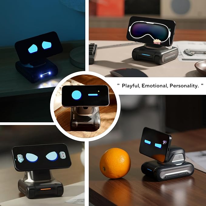 LOOI Robot-Starlight White-AI Desktop Companion,ChatGPT&Gemini Voice Interaction,Visual Understanding,Personality&Memory,10W Wireless Charging,Tech&Gadget Gift,Electronic pets,Toy,Geek,Desktop Setup - Image 4