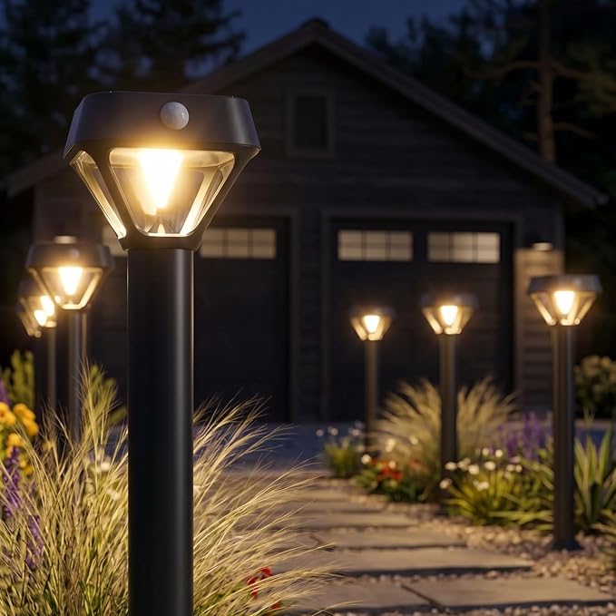 XMCOSY+ Smart Solar Pathway Lights, App Control Motion Sensor Outdoor Light | RGBCW Color Changing, Brightness Dimmable, Bluetooth Control, No Hub Needed, IP65 Waterproof, Motion Activated, Solar Powered - Image 9