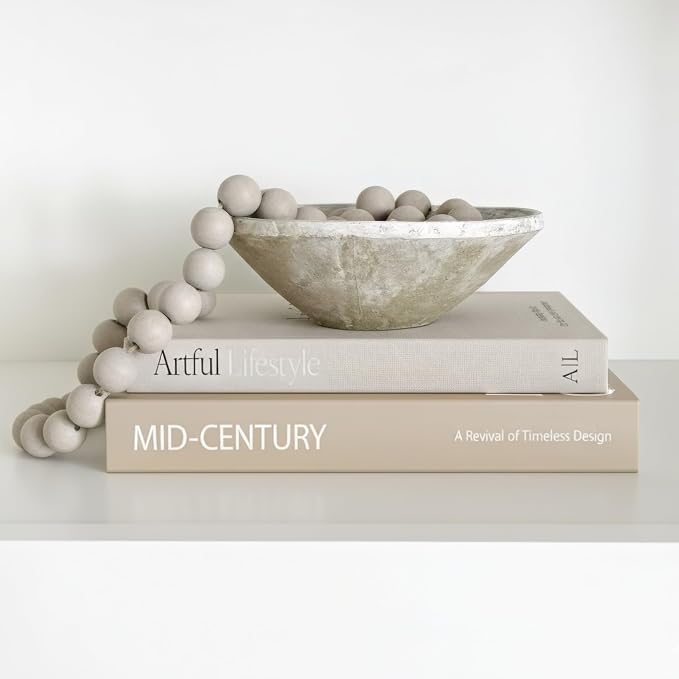 Aesthetic Decorative Books - Set of 2 Stylish Boxes Enhance Your Coffee Table, Bookshelf or Mantel Decor - Beautiful Fake/Faux Books for Modern Home Decoration, Photo Storage and as a Keepsake Box - Image 9