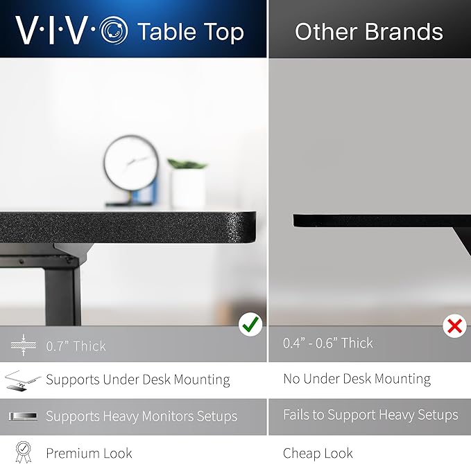 VIVO Black 63 x 55 in Corner Standing Desk, DESK-E3CVB | Electric, 2-Tier, L-Shaped, Sit Stand, Height Adjustable, Memory, Black Top, Black Frame, Dark Gray Drawers - Image 4