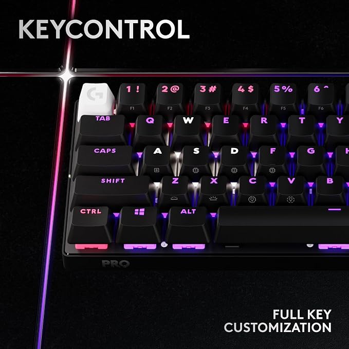Logitech G PRO X 60% Wireless Gaming Keyboard (Tactile Optical) - Black | Lightspeed, ultra-compact TKL 60% mechanical, for Windows PC, LIGHTSYNC RGB, dual-shot PBT keycaps, optical switches - Image 4