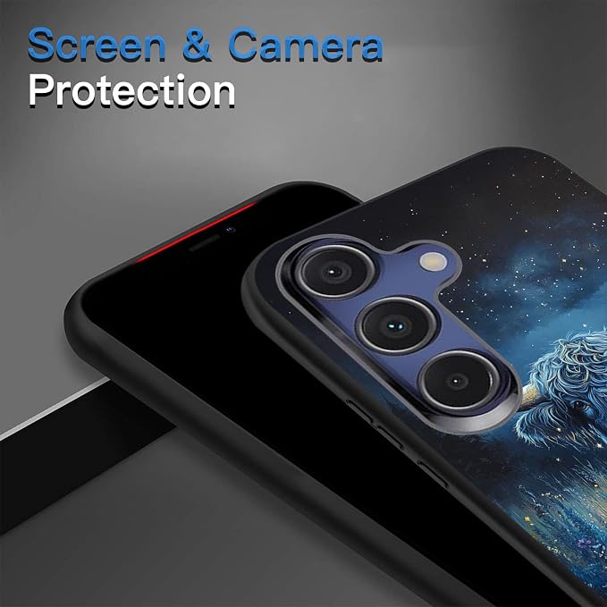 Designed for Galaxy S25 Plus Phone Case,Slim Silicone Shockproof Protective Case for Galaxy S25 Plus 6.7 inch,Cute Highland Cow - Image 5