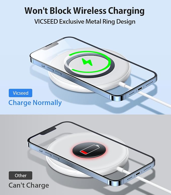 VICSEED for MagSafe Car Mount [Upgraded Strongest Magnet Power] Magnetic Phone Holder for Car Vent 360 Adjustable Magnetic Car Phone Holder Mount for iPhone 17 Air Pro Max 15 14 13 12 Plus Mini, Blue - Image 8