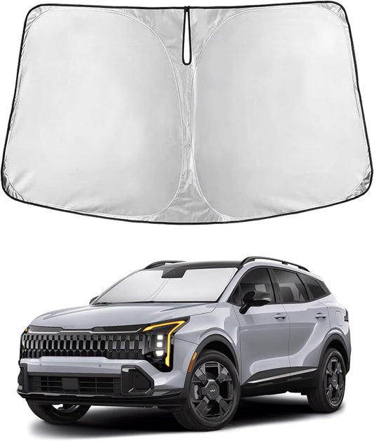 EcoNour Windshield Sunshade Compatible for Kia Sportage NQ5 2023-2024 2025 2026, Sun Visor for Front Windshield & Window Sun Shade Cover, UV Heat Blocker & Protector, Car Accessories by EcoNour