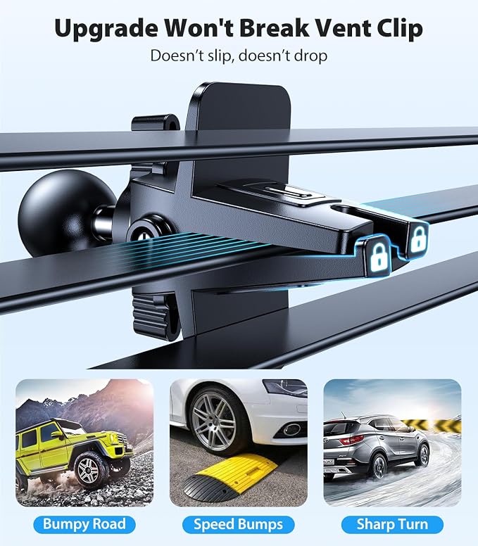 VICSEED for MagSafe Car Mount [Upgraded Strongest Magnet Power] Magnetic Phone Holder for Car Vent 360 Adjustable Magnetic Car Phone Holder Mount for iPhone 17 Pro Max 16 15 14 13 12 Plus Mini - Image 5