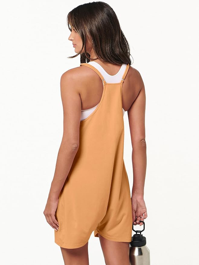 ANRABESS Womens Rompers Summer Casual Loose Sleeveless Overalls Spaghetti Strap Shorts Jumpsuit 2026 Beach Vacation Clothes - Image 6