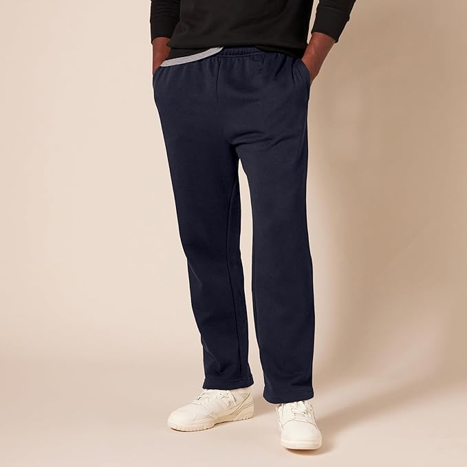 Amazon Essentials Men's Relaxed Straight Leg Fleece Open Bottom Sweatpant (Available in Big & Tall) - Image 6