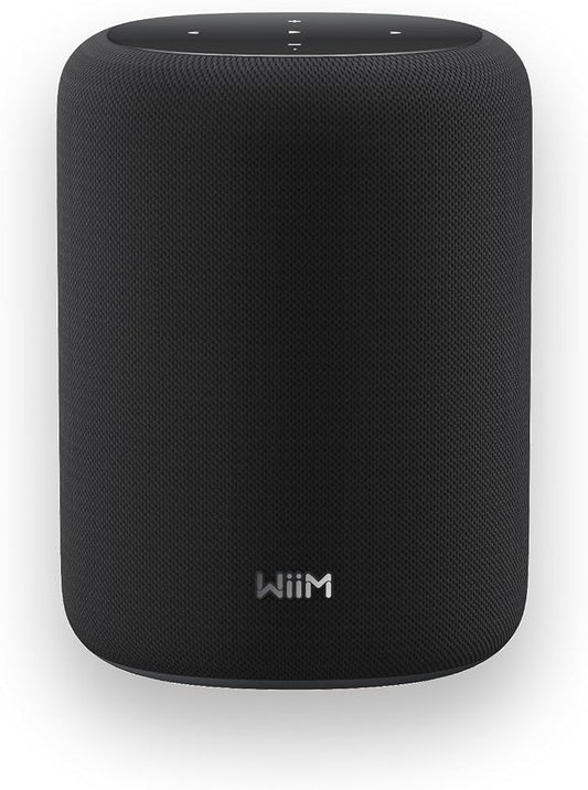 WiiM Sound Lite Smart Speaker, Hi‑Res 24‑bit/192 kHz, AI RoomFit™ Room Correction, 100W Peak, Wi‑Fi 6E/Bluetooth 5.3, Multi‑Room & Stereo Pairing, Black by WiiMHome