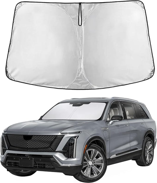 EcoNour Windshield Sunshade Compatible for Cadillac SRX/Vistiq/Optiq - 2010-2016, 2025, 2026, Sun Visor for Front Windshield & Window Sun Shade Cover, UV Heat Blocker & Protector, Car Accessories by EcoNour