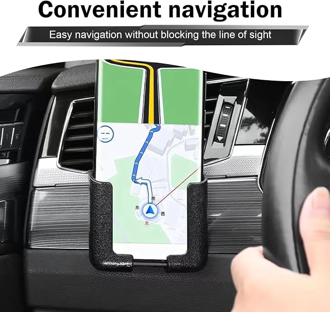 2 PCS Car Mobile Phone Brackets, Multifunctional Dashboard Phone Holder Mounted, Self Adhesive Adjustable Width Cellphone Bracket, Fit for All Phones, Back Seat, Wall, Home (Black) - Image 6