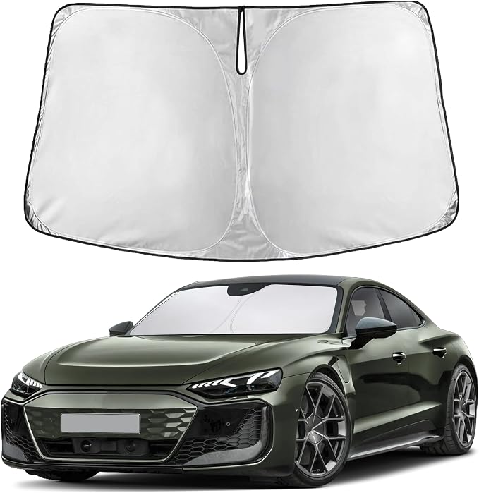 EcoNour Windshield Sunshade Compatible for Audi RS e-tron GT 2022-2023 2024 2025, Sun Visor for Front Windshield & Window Sun Shade Cover, UV Heat Blocker & Protector, Car Accessories by EcoNour