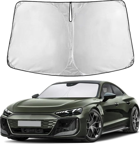 EcoNour Windshield Sunshade Compatible for Audi RS e-tron GT 2022-2023 2024 2025, Sun Visor for Front Windshield & Window Sun Shade Cover, UV Heat Blocker & Protector, Car Accessories by EcoNour