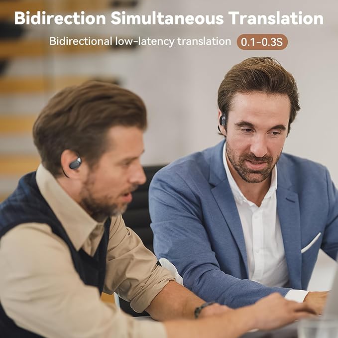 Instant Voice Translator Ear Buds, 3-in-1 Traductor de Voz with Real-Time Translation for 138 Languages, Bluetooth Translation Earbuds, 8 Offline Language Packs,Ideal Accessories for Travel, Business - Image 5
