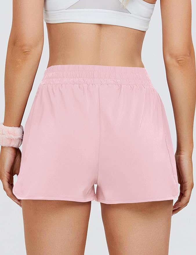 Blooming Jelly Women's Quick-Dry Running Shorts Workout Sport Layer Active Shorts with Pockets 1.75" - Image 4