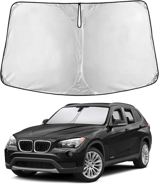 EcoNour Windshield Sunshade Compatible for BMW X1 2011-2013 2014 2015, Sun Visor for Front Windshield & Window Sun Shade Cover, UV Heat Blocker & Protector, Car Accessories by EcoNour
