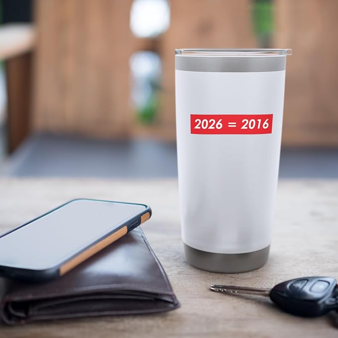 2026 Equals 2016 Funny Gen Z Nostalgia Teen Escapism Tween Stainless Steel Insulated Tumbler - Image 7