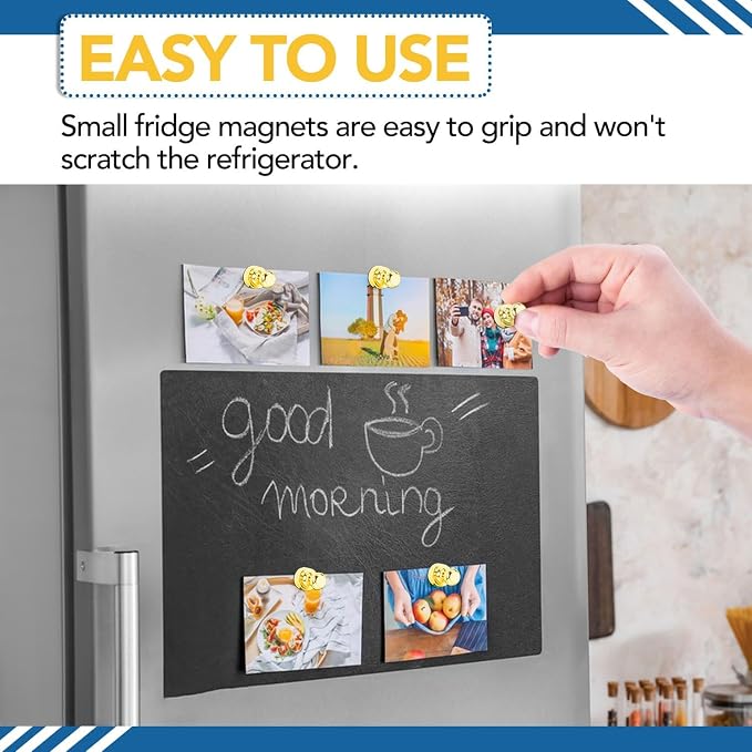 LOVIMAG Fridge Magnets 50Pcs, Magnet for Refrigerator Whiteboard, Gold | Small Strong Neodymium Metal Cute Push Pin for Classroom, Kitchen, Accessories Decorative, Office, Calendar - Image 6