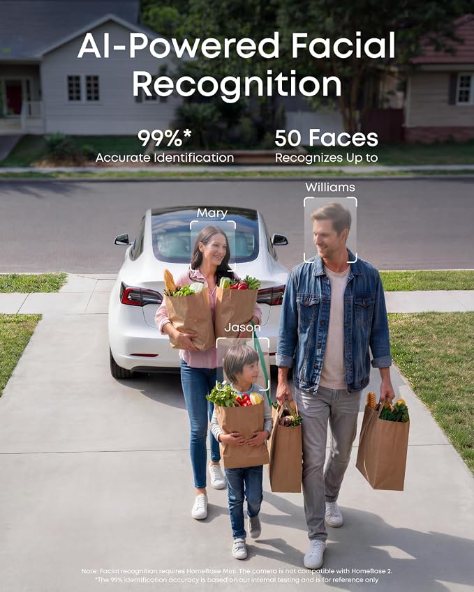 eufy Security Indoor&Outdoor Camera C31,2-Pack with HomeBase Mini(64GB Included),IP66,Spotlight-Free Color Night Vision,360°Pan&Tilt, AutoTracking,Human/Car/Pet/Cry Detection,24/7 Recording - Image 8