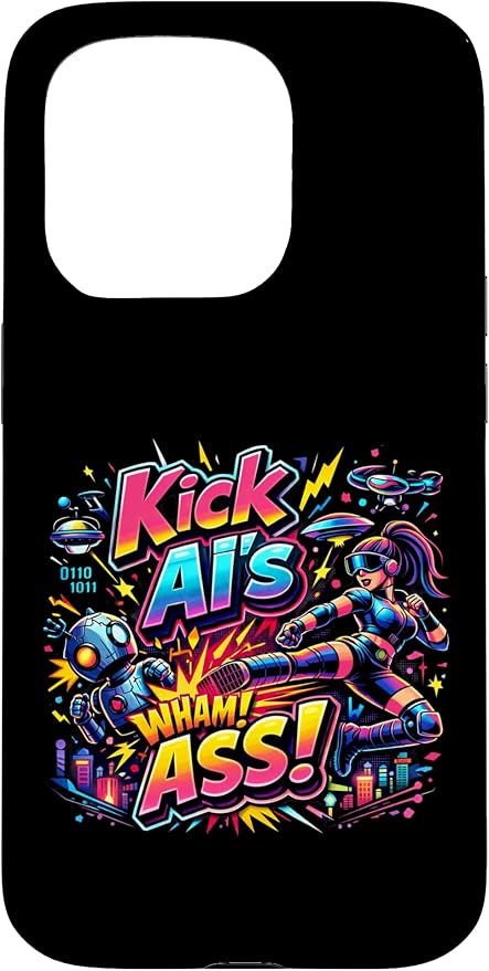 Tech Human vs AI Case for iPhone 15 Pro by Unknown