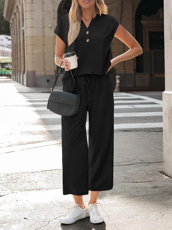 LILLUSORY Two Piece Lounge Sets for Women Vacation Beach Travel Airport Fall Outfits Casual Cruise Fashion 2026 - Image 2