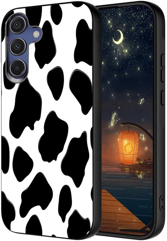Designed for Galaxy S25 FE Phone Case,Slim Silicone Shockproof Protective Case for Galaxy S25 FE 6.7 inch,Cow Print by Unknown