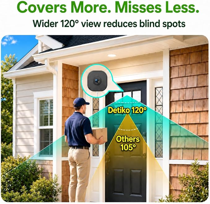 2K Window Camera,2.4G WiFi Indoor Camera for Home Security, AI Color Night Vision, Person & Motion Detection,911 Emergency, US Based Cloud, 24/7 Recording - Image 5