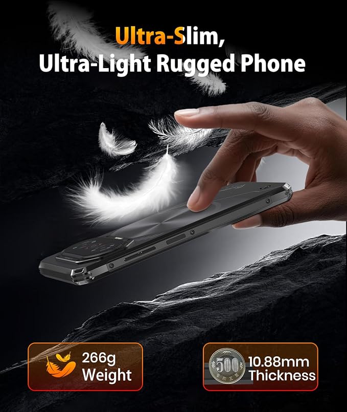 FOSSIBOT F114 28GB+256GB Rugged Phone,120Hz+6.67" Gorilla Glass Phone, | Slim 10.8mm, Android 15 Waterproof Smartphone, 50MP AI Camera, 5000mAh Dual SIM 4G T-Mobile/NFC/IP68/IP69K - Image 7