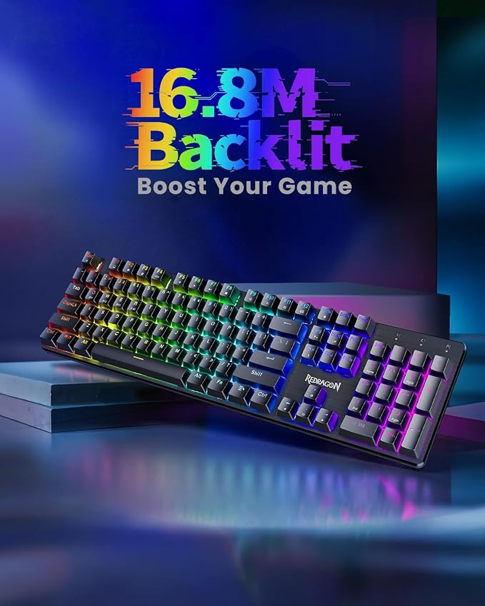 Redragon K671KS Wireless Mechanical Gaming Keyboard, Tri Mode BT/2.4G/USB-C Hot Swappable Custom Keyboard, RGB Backlit Computer Gaming Keyboards, PBT Keycaps, Programmable for PC/Tablet/MAC - Image 4
