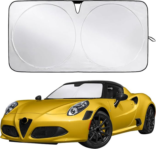 Econour Windshield Sunshade for Alfa Romeo 4C 2015-2018, 2019, 2020 Sun Visor for Front Window Sun Shade Cover, UV Blocker & Protector, Car Accessories by EcoNour