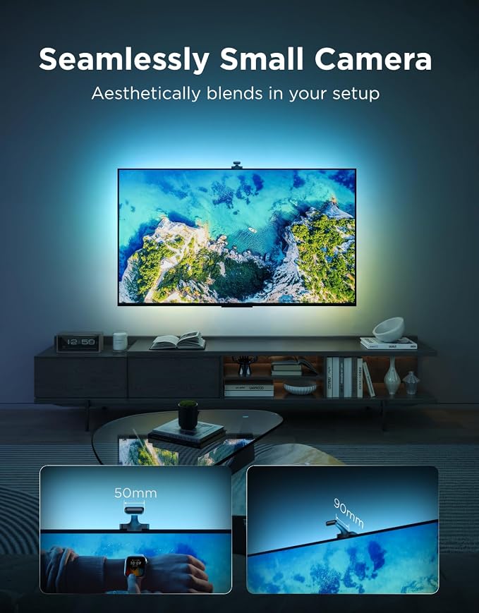 Govee TV Backlight 3 with Dual 4MP Lens, TV Lights Sync to 75-85 Inch TVs | RGBWIC LED Strip Lights for Movie Night, Smart AI Color Filter, App & Voice Control, Compatible with Matter, 60LEDs/m, 16.4ft - Image 6