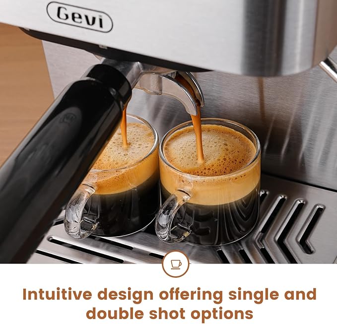 Gevi 20 Bar Espresso Machine, Programmable Coffee Maker with Milk Frother | Budget under$100; Removable Water Tank; Produce Good Crema; Include Necessary Accessories; Can Make Americanos; Easy to Clean - Image 6