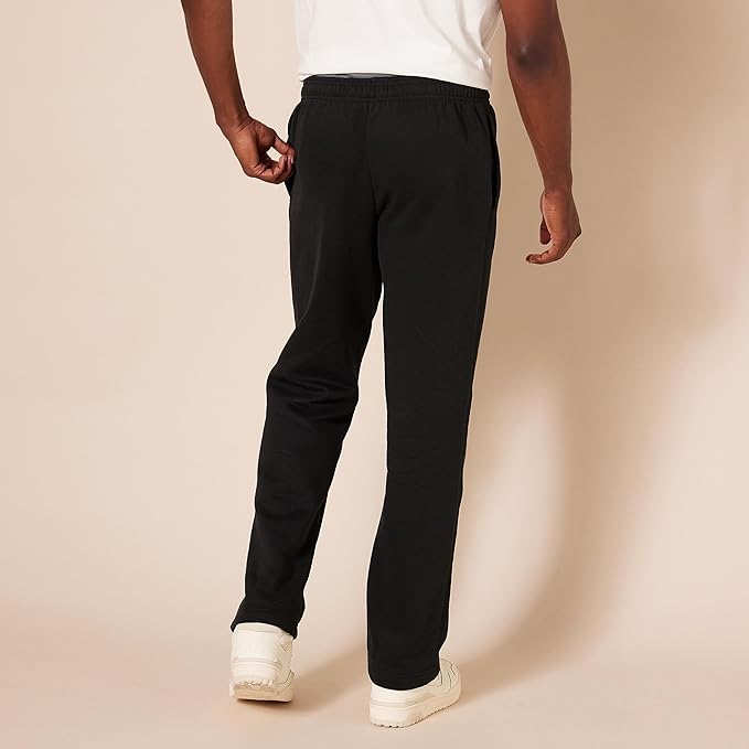 Amazon Essentials Men's Relaxed Straight Leg Fleece Open Bottom Sweatpant (Available in Big & Tall) - Image 3