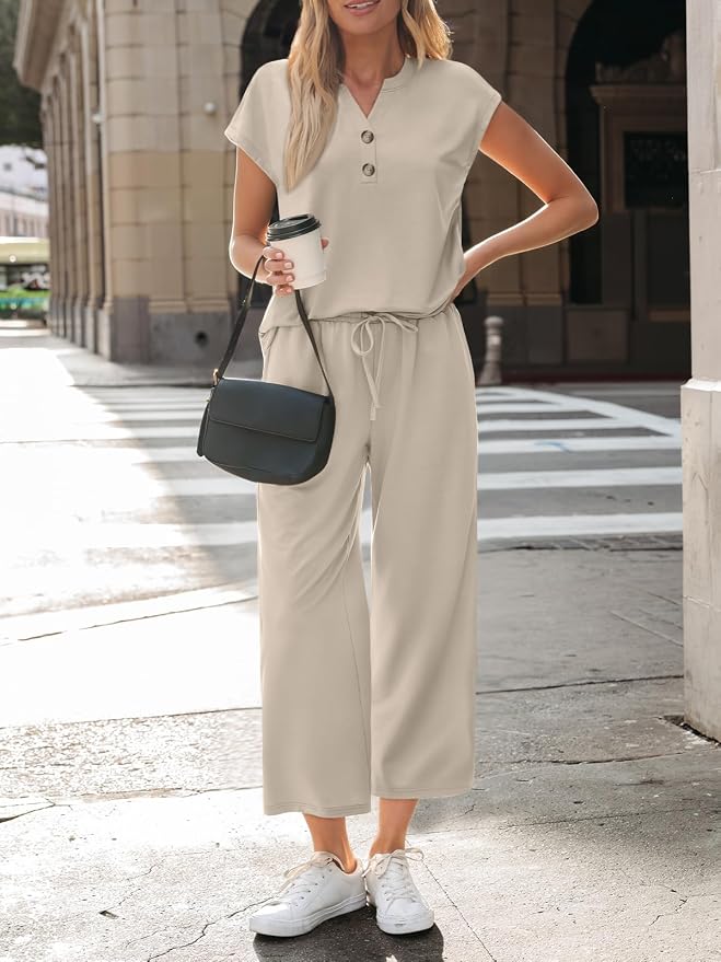 LILLUSORY Two Piece Lounge Sets for Women Vacation Beach Travel Airport Fall Outfits Casual Cruise Fashion 2026 - Image 2