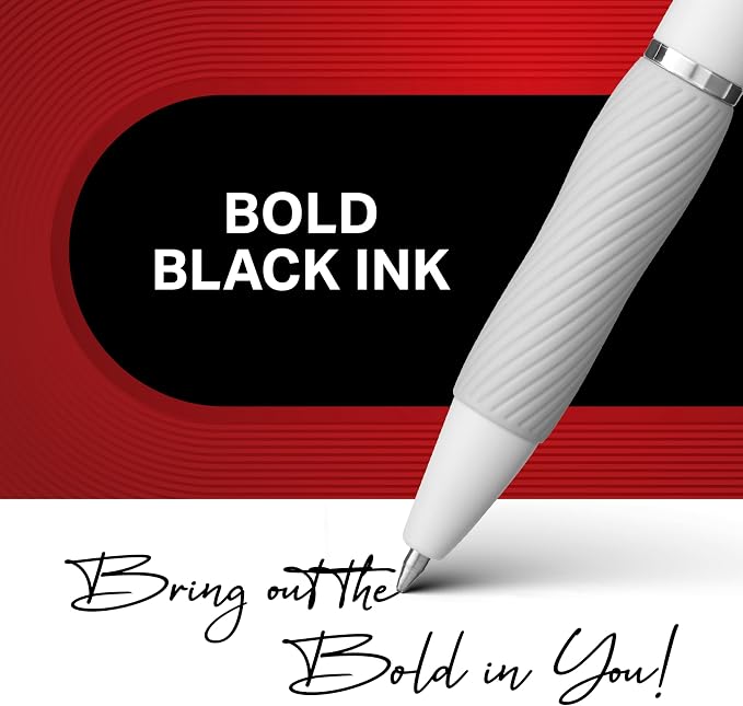 SHARPIE S-Gel Gel Pens,Pearl White Body,Black Ink,Medium Point (0.7mm),- For Journaling,Writing,Note-Taking,School,Office Supplies,(Pack of 144) - Image 3