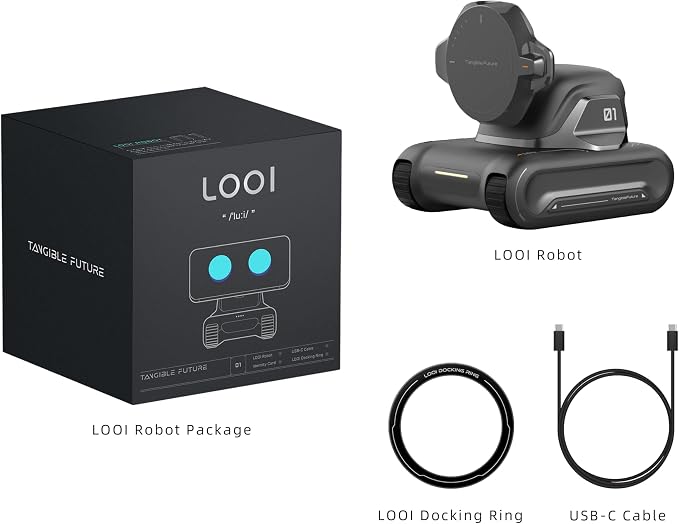LOOI Robot-Space Black-AI Desktop Companion,ChatGPT&Gemini Voice Interaction,Visual Understanding,Personality&Memory,10W Wireless Charging,Tech&Gadget Gift,Electronic pets,Toy,Geek,Desktop Setup - Image 7