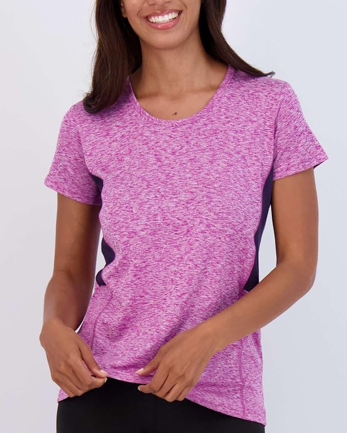 5 Pack Women's Dry Fit Short Sleeve Athletic Gym Workout Running Tops | Available in Plus Size, Exercise, Sports, Fitness, Quick Dry, Cooling, Moisture Wicking, Loose Basic Tees, Yoga, Pilates - Image 7