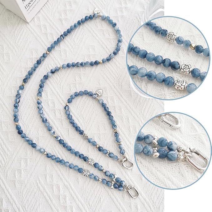 Phone Crossbody Chain CellPhone Lanyard,Universal Phone Chain Strap with Tether Patches Compatible with Most Phones (Y) - Image 4