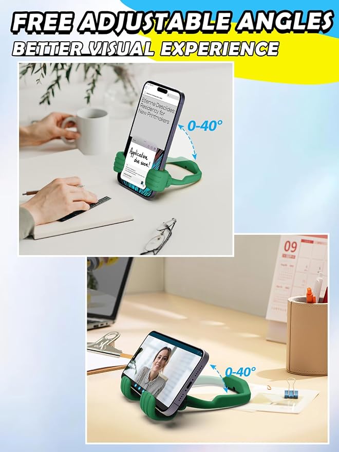 Stocking Stuffers for Teens Boys Girls Cell Phone Holder Mens Women Gifts | Thumbs Up Phone Stand, Gifts for Adults Kids Teenager Children Husband Wife Dad Mom, Cool Gadgets, Santa Gift for Christmas - Image 4