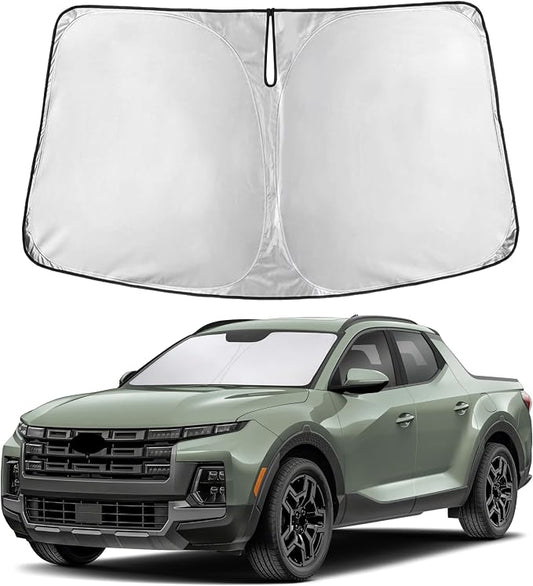 EcoNour Windshield Sunshade Compatible for Hyundai Santa Cruz 2022-2024 2025 2026, Sun Visor for Front Windshield & Window Sun Shade Cover, UV Heat Blocker & Protector, Car Accessories by EcoNour